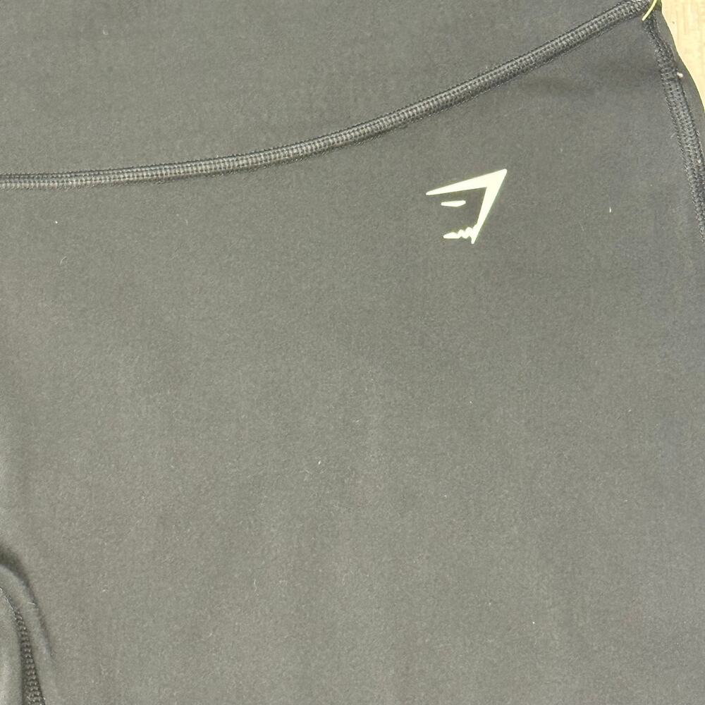 Gymshark Women’s XL Black Workout Leggings Logo Athletic Gym Activewear - Picture 3 of 8